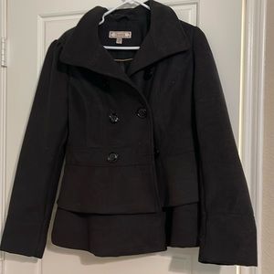 Gray Short Peacoat